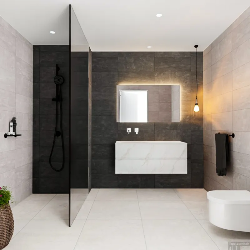 Badkamermeubel BWS Valencia Carrara Mat 120 cm Solid Surface Wastafel Links (0 kraangaten, 2 lades) Beperkt Aanbod