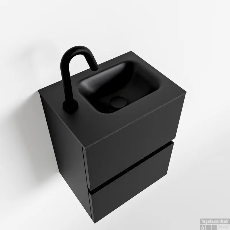 MONDIAZ ADA 40cm toiletmeubel urban. LEX wastafel urban links 1 kraangat Laatste Kans