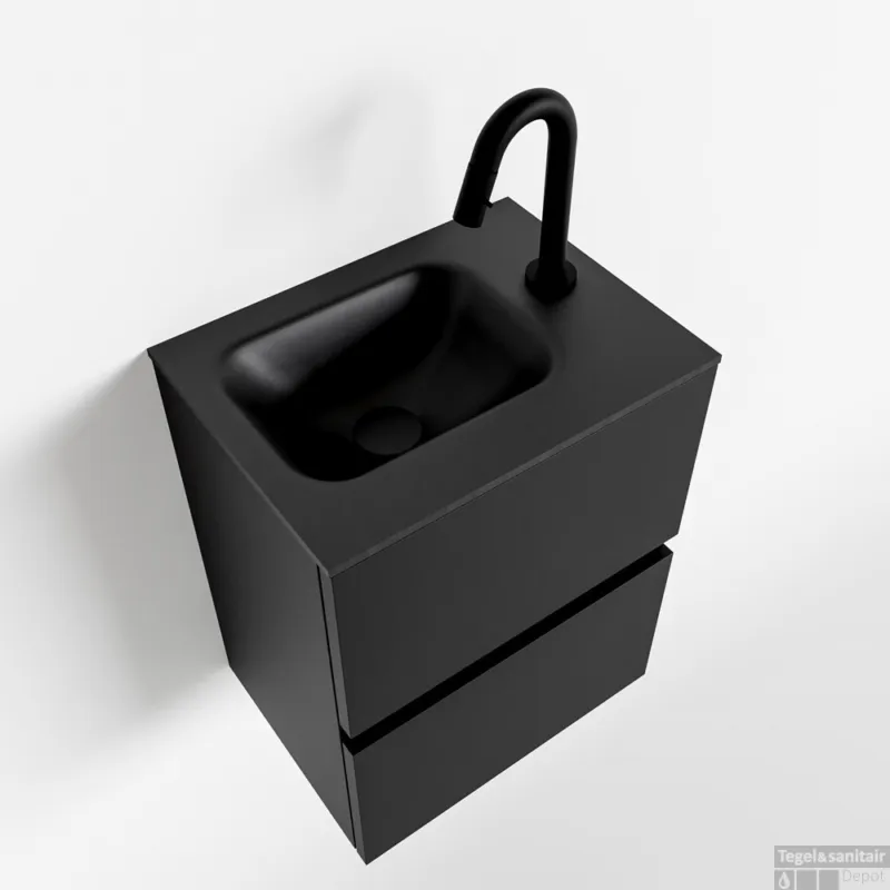 MONDIAZ ADA 40cm toiletmeubel urban. LEX wastafel urban rechts 1 kraangat Direct Beschikbaar