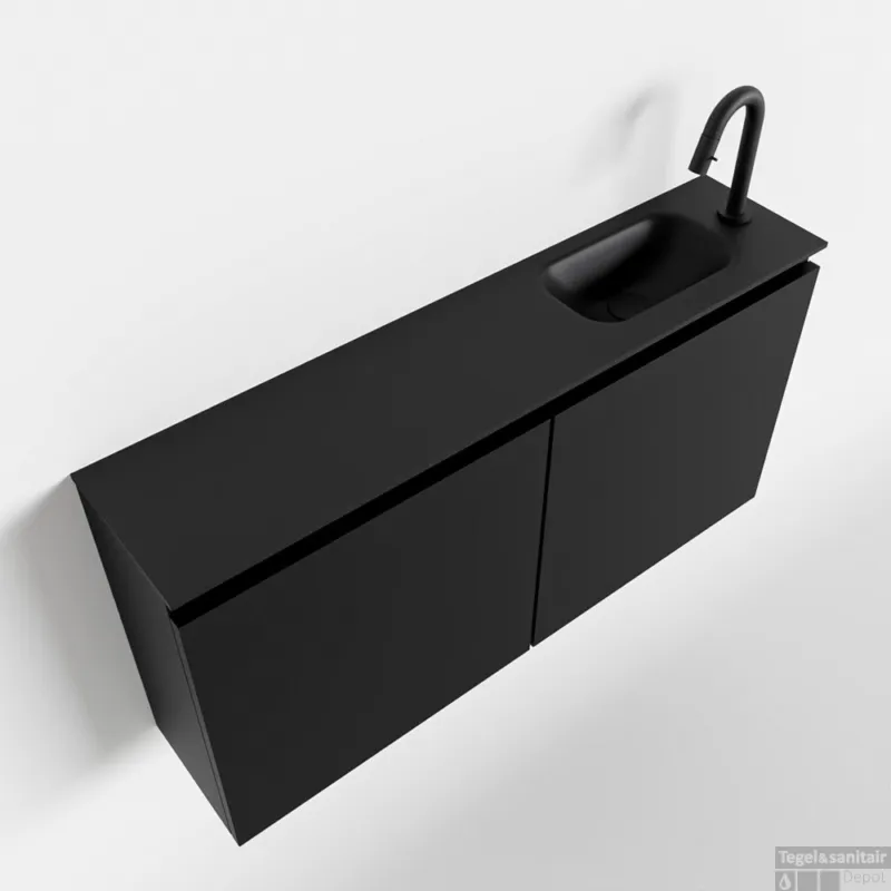 MONDIAZ TURE 100cm toiletmeubel urban. EDEN wastafel urban rechts 1 kraangat Koop Online