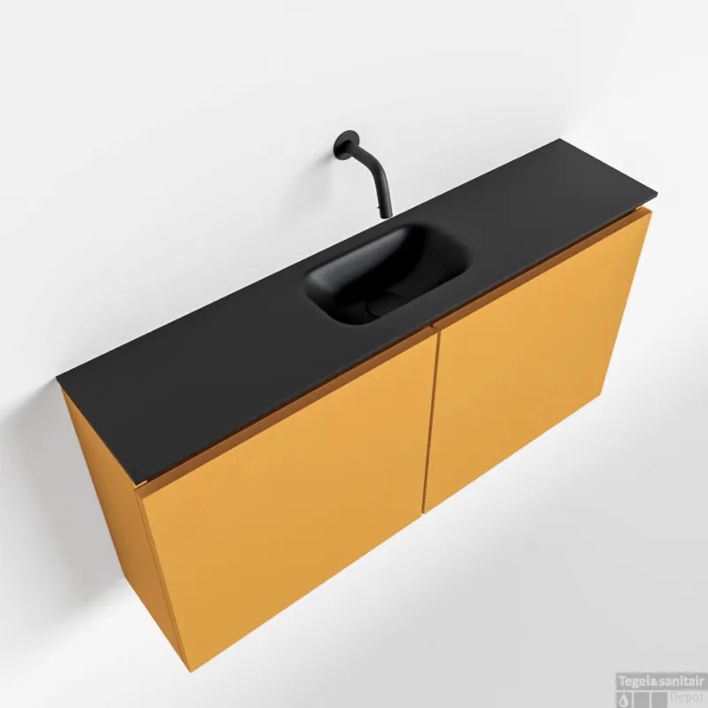 MONDIAZ TURE 100cm toiletmeubel ocher. EDEN wastafel urban midden geen kraangat Koop Online
