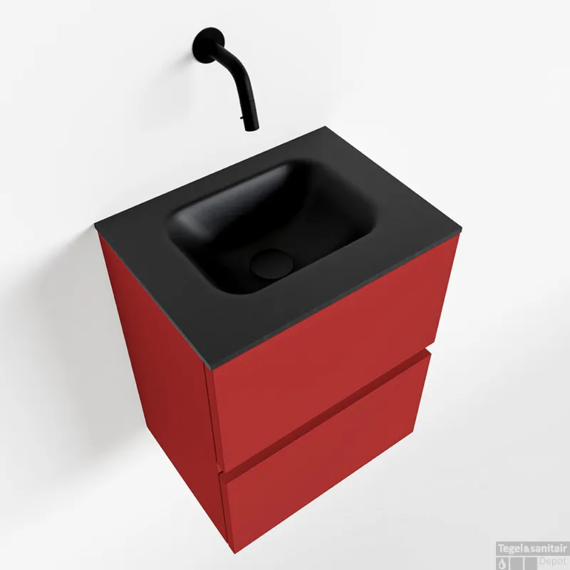 Gereduceerde Prijs MONDIAZ ADA 40cm toiletmeubel fire. LEX wastafel urban midden zonder kraangat