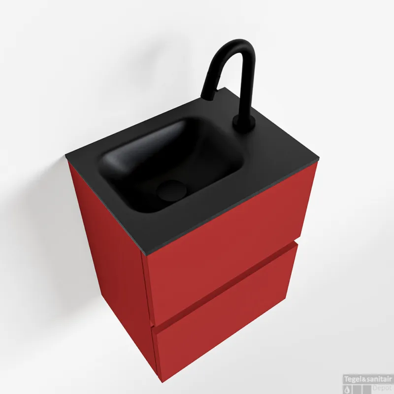 MONDIAZ ADA 40cm toiletmeubel fire. LEX wastafel urban rechts 1 kraangat Veilige Betaling