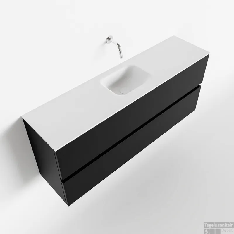 Shop Nu MONDIAZ ADA 120cm toiletmeubel urban. LEX wastafel talc midden zonder kraangat