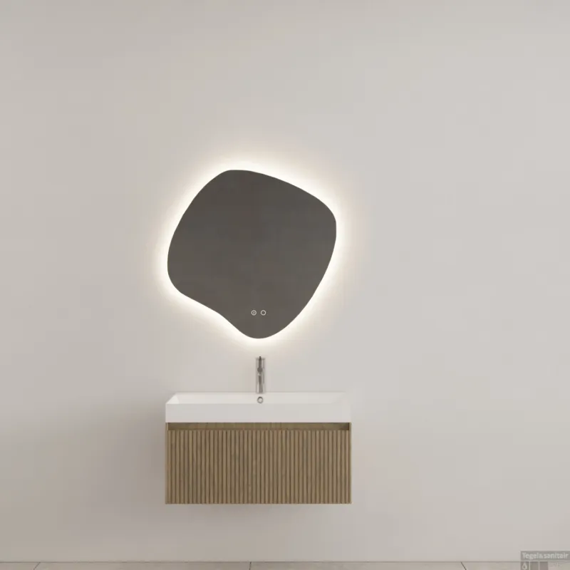Beperkt Aanbod Badkamermeubel Gliss Design Timotheus 60 cm Ash Grey (Keuze Wastafel)