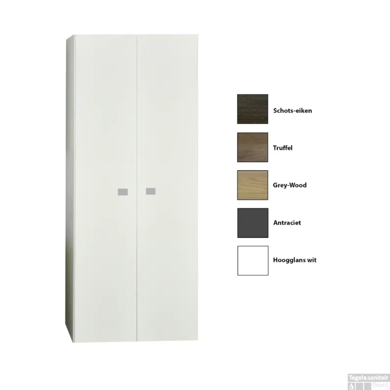 Kolomkast Sanicare Q5 2 Soft-Close Deuren 160 cm Schots-Eiken Direct Verzonden