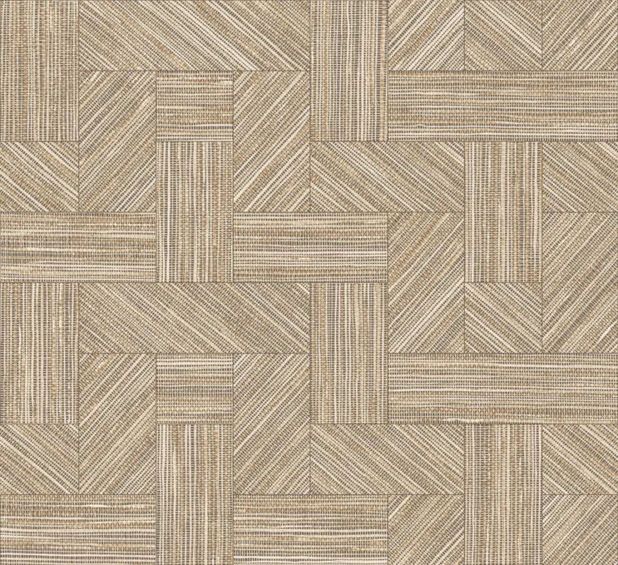 Gecertificeerd Behang Arte Essentials Tangram Intarsio Straw 24046