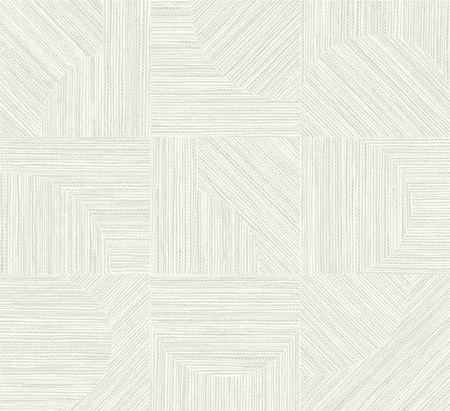Populair Behang Arte Essentials Tangram Splice Washed White 24083