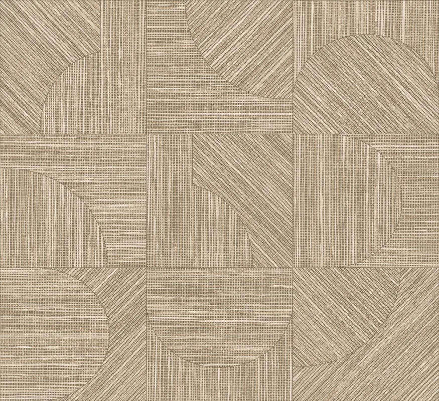 Weekendaanbieding Behang Arte Essentials Tangram Splice Toffee 24088