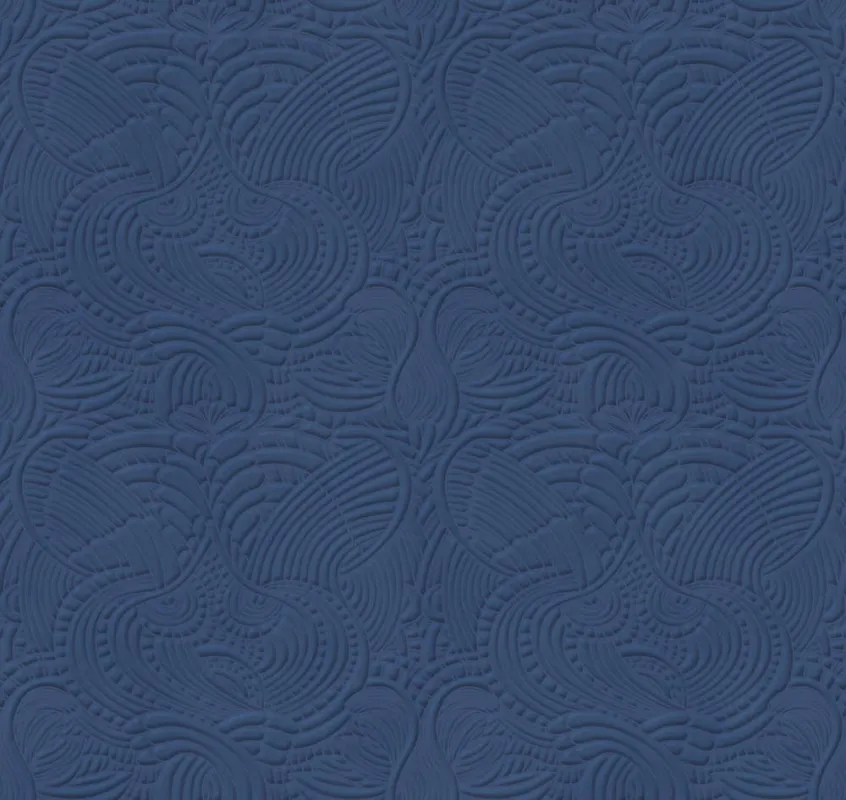 Betaalbaar Arte Moooi Extinct Animals Dodo Pavone MO2094 Navy Behang