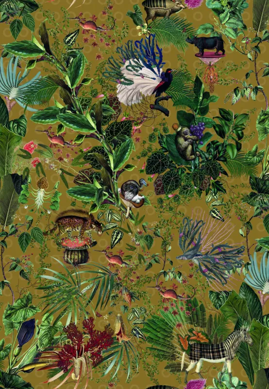 Merkproduct Arte Moooi Extinct Animals Menagerie of Extinct Animals MO2074 Curry Behang