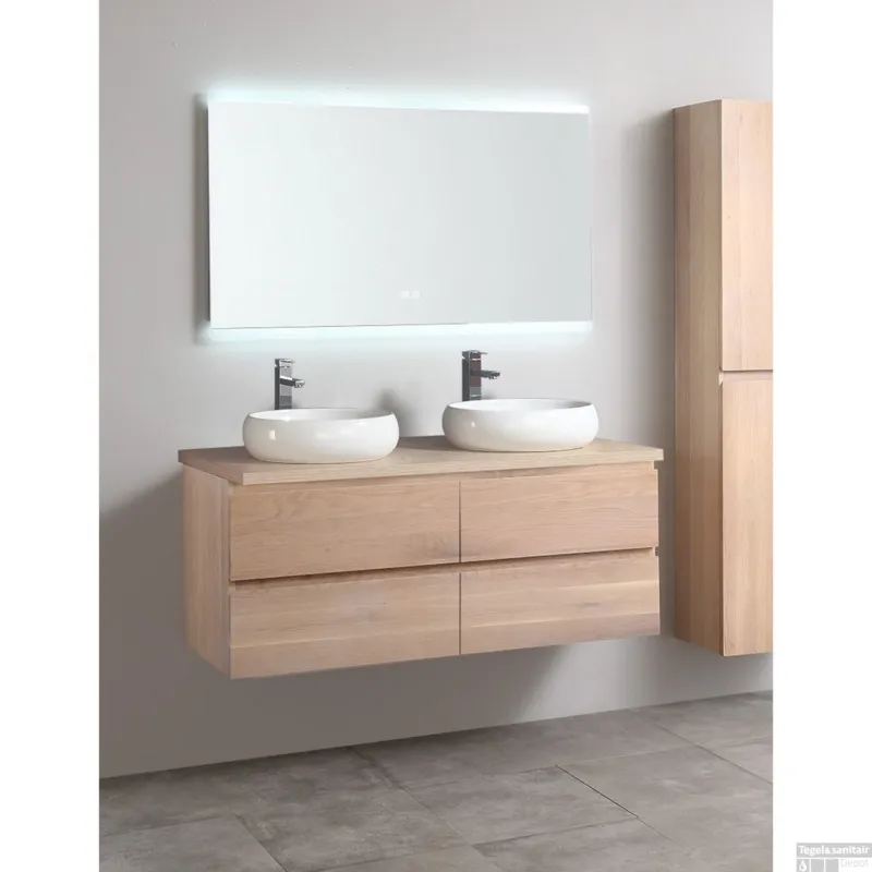 Badkamermeubel Casajoy Toronto 140x50x53cm Eiken Superprijs