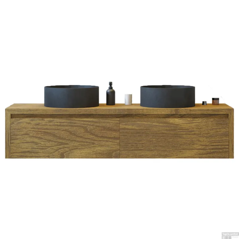 Fabrieksprijs Gliss Design Onderkast Ares 180 cm Castle Brown
