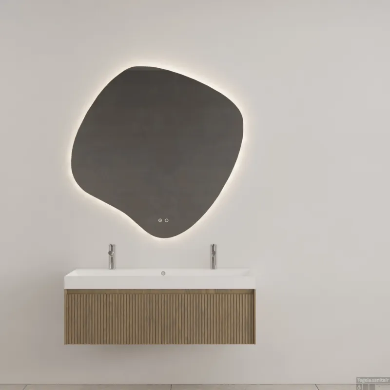 Badkamermeubel Gliss Design Timotheus 140 cm Ash Grey (Keuze Wastafel) Seizoensaanbieding