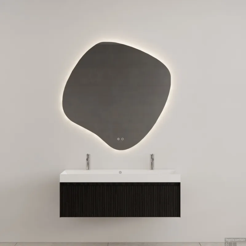 Badkamermeubel Gliss Design Timotheus 140 cm Black Veneer (Keuze Wastafel) Goedkoop