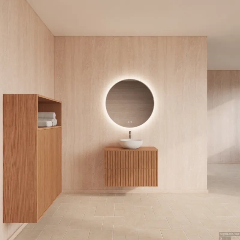 Exclusieve Aanbieding Badmeubelset Gliss Design Hybris Pure 70 cm Met Waskom