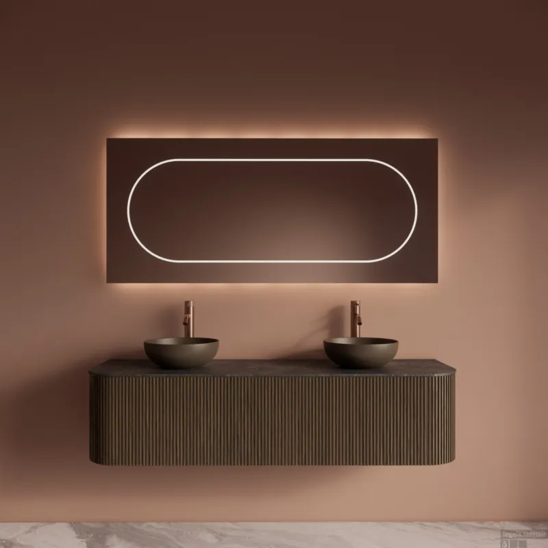 Badkamermeubelset Gliss Design Alluro 160 cm Ash Grey Koop Vandaag