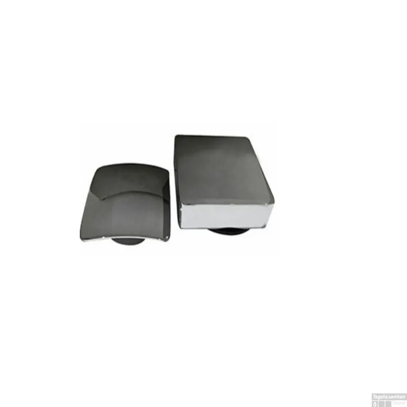 Express Levering Knop/plug Badoverloop Wiesbaden Inclusief Badvulfunctie Vierkant Chroom