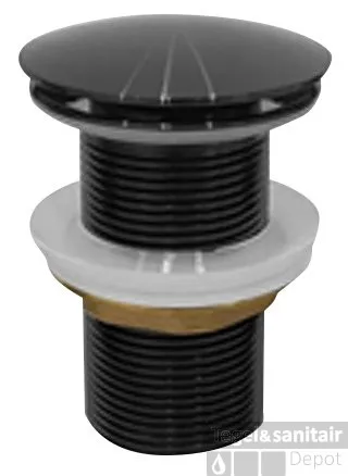 Op = Op Wastafel Waste Sapho Aurum 5/4" Gun Metal