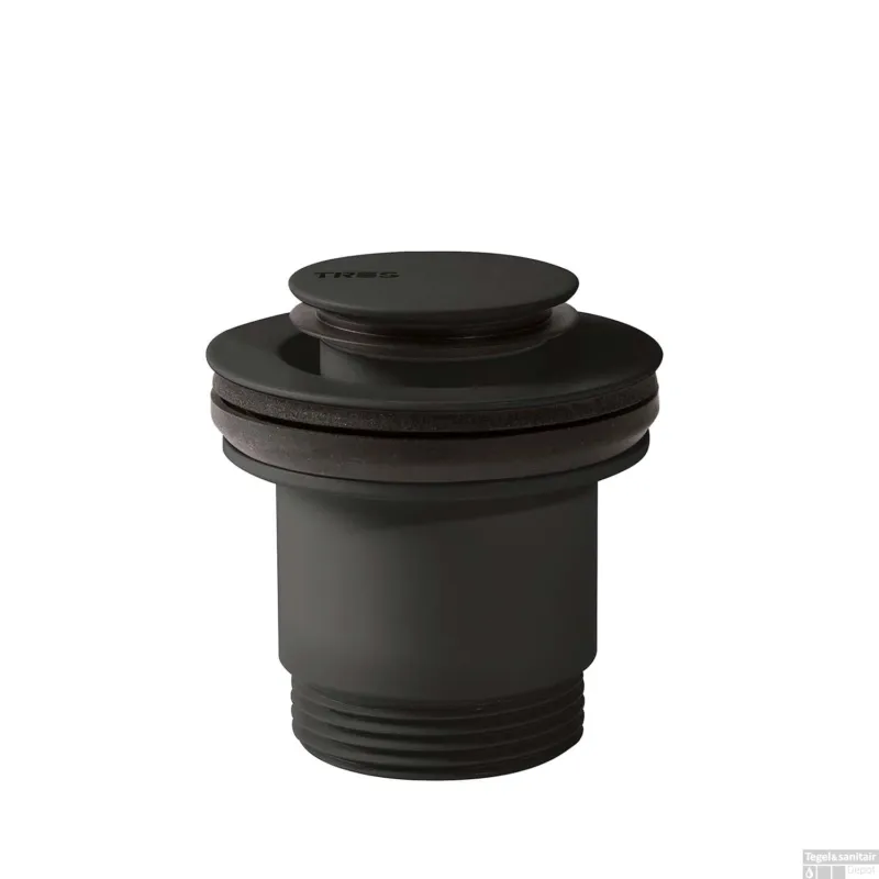 Afvoerplug Tres Complementos Clickwaste Stop 4 cm Mat Zwart Voordeelprijs