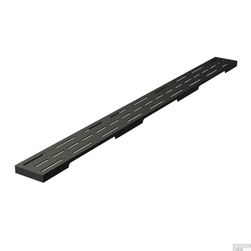 Premium Douchegootrooster Brauer StanGrid Zwart Standaard tbv Douchegoot STD/W/PS 70x7 cm