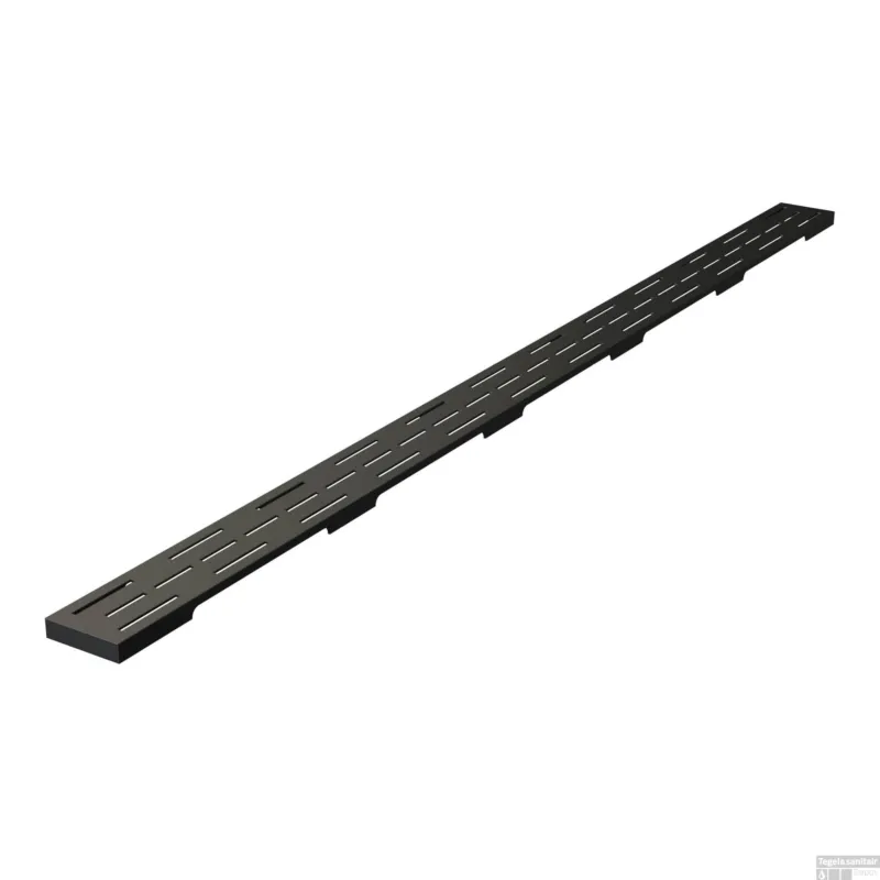 Koop Vandaag Douchegootrooster Brauer StanGrid Zwart Standaard tbv Douchegoot STD/W/PS 110x7 cm