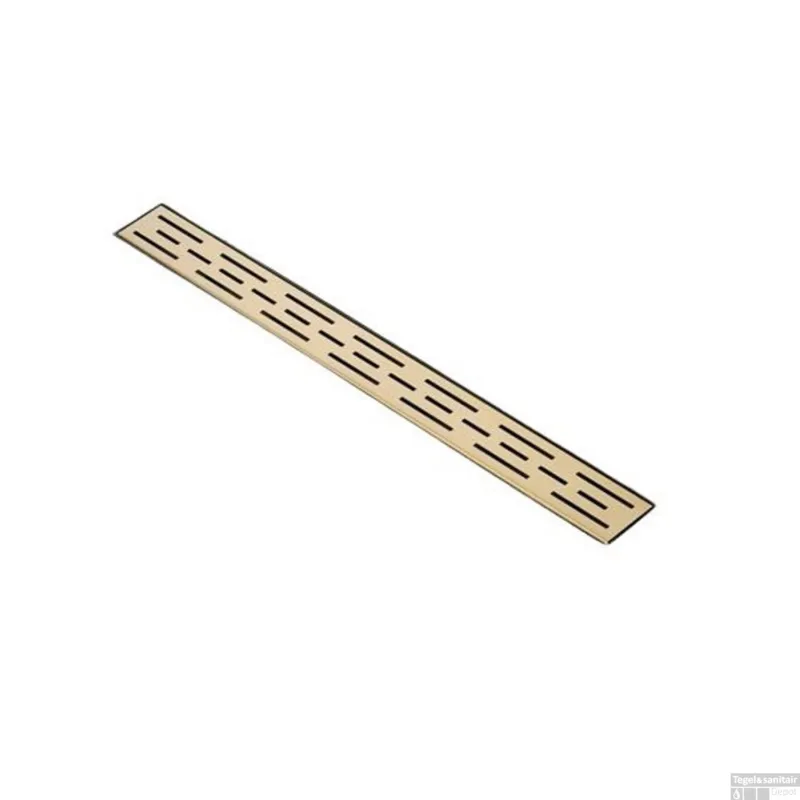 Populair Los Rooster Sanilux Voor Douchegoot 100cm Geborsteld Goud
