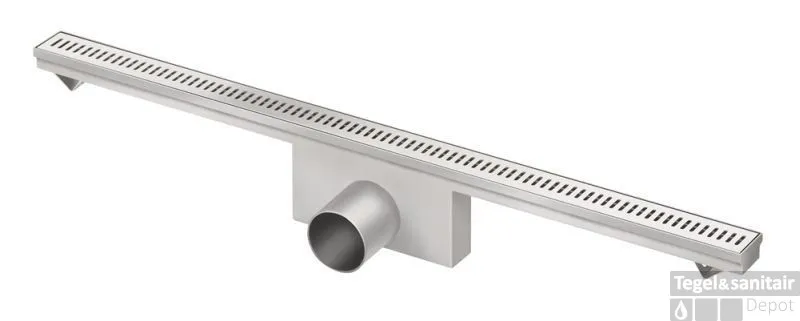 Lage Prijs Berg Van Den Perfect Line Douchegoot 600 X 35 Mm. Met Rooster Rvs