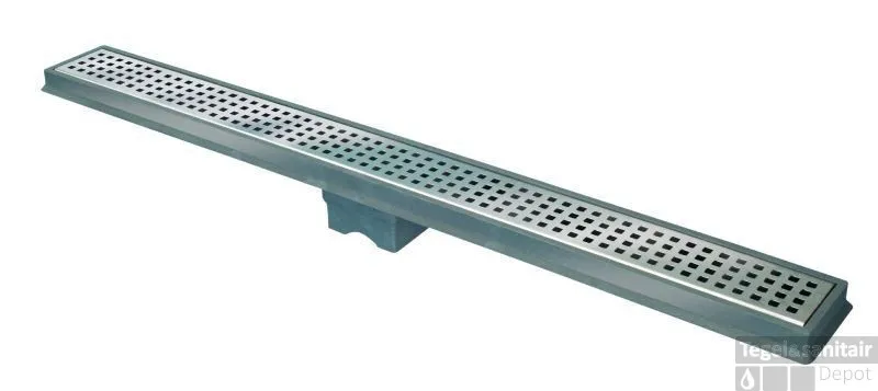 Rechtstreeks Van De Fabrikant Berg Van Den Abs Douchegoot 100 Cm.onder-zij Uitlaat 50 Mm. Rvs