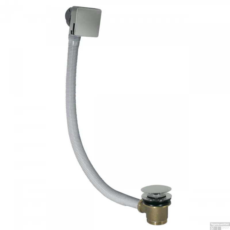 Badplugafvoer Tres Complementos Cascade Met Overloop Vierkant RVS Betrouwbaar