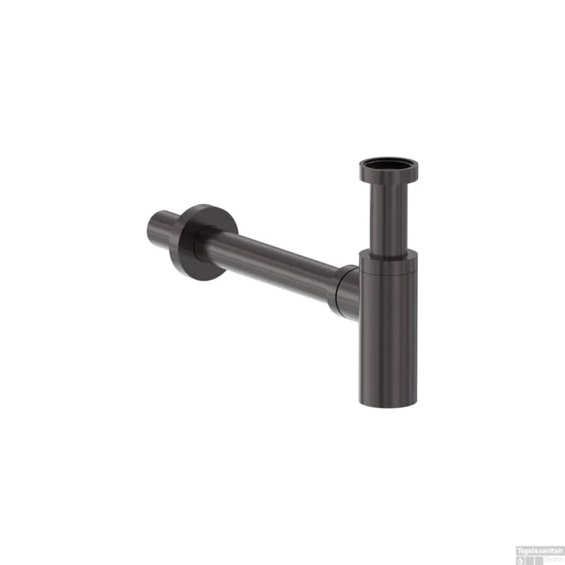 Designsifon MAY Geborsteld Carbon Black PVD Premium