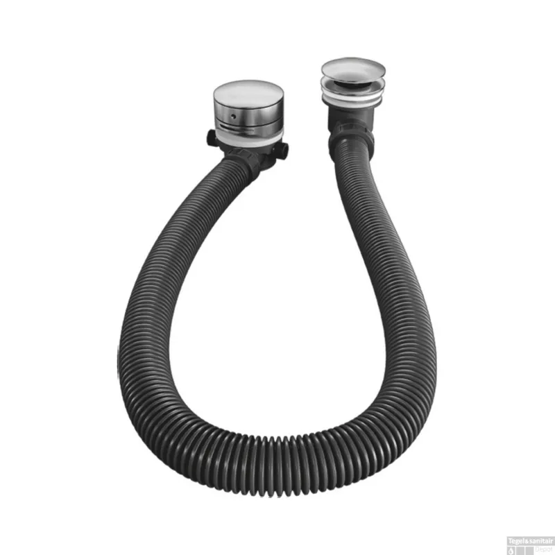 Gratis Retour Badafvoer met Overloop Badvulcombinatie Brauer Chrome Edition Chroom