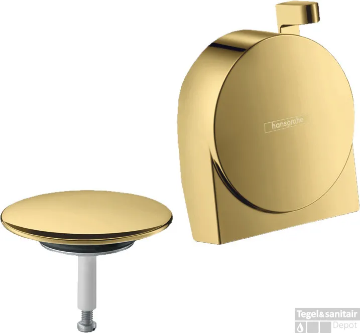 Hansgrohe Exafill S afbouwdeel S badvul-, overloop- en afvoergarnituur, Polished Gold Optic Speciale Aanbieding