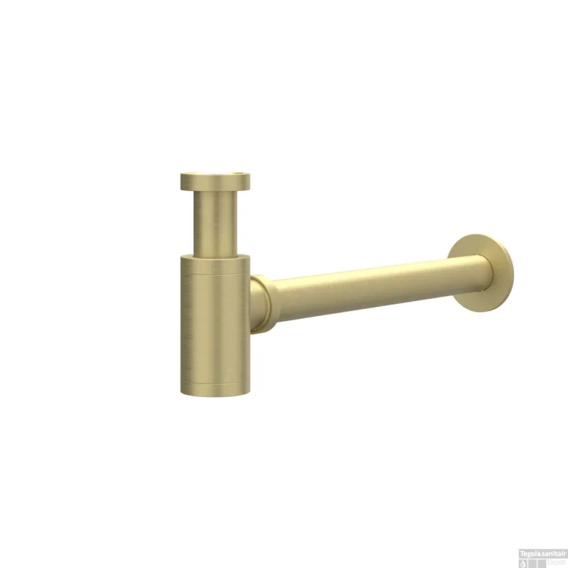 Veilige Betaling Design Sifon IVY Geborsteld Mat Goud PVD