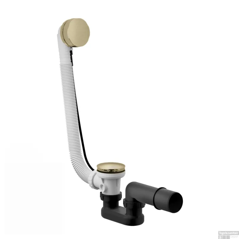 Must-Have Badoverloop Hotbath Cobber Combinatie Verlengd Geborsteld Messing Living Colours