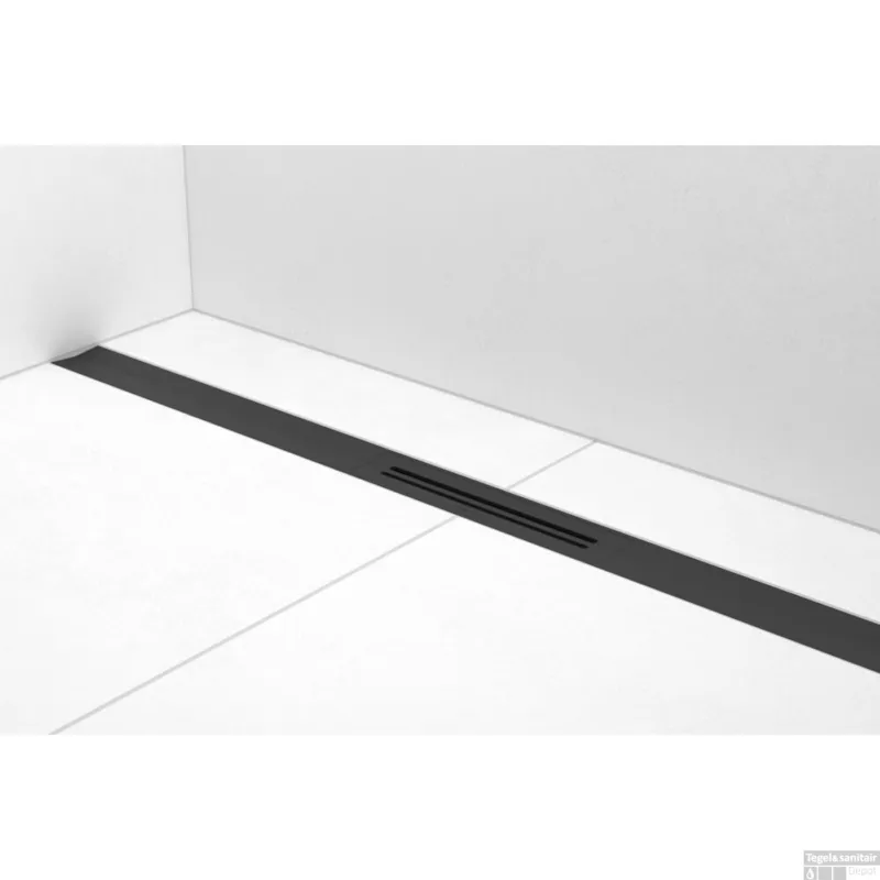 Douchegoot Easy Drain R-Line Clean Mat Zwart (Alle Maten) Korting