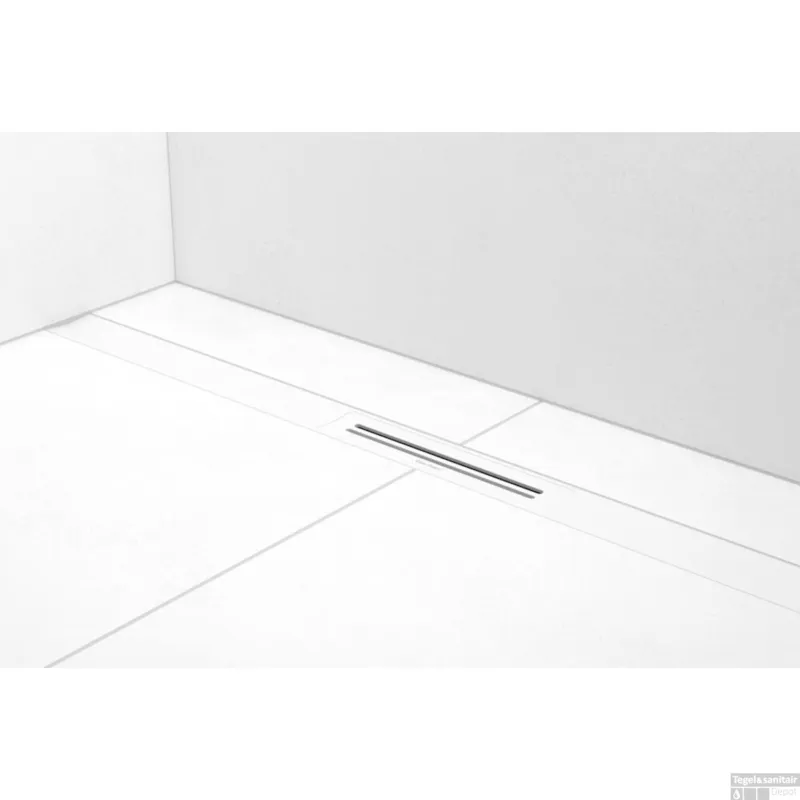 Douchegoot Easy Drain R-Line Clean Mat Wit (Alle Maten) Direct Beschikbaar