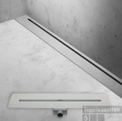 Easy Drain Xs Nano Wall Douchegoot 120 Cm. Waterslot 50 Rvs Geborsteld Dagaanbieding