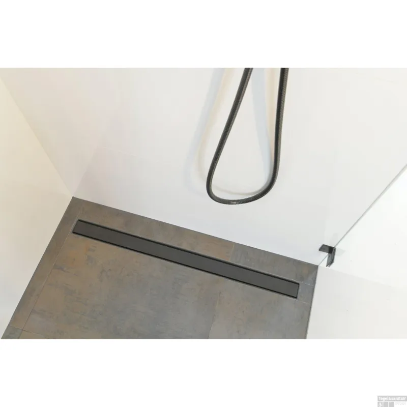 Koop Online Douchegoot Easy Drain Compact Modulo TAF Black - Zero+ Zwart M1 120 cm, waterslot 30 mm