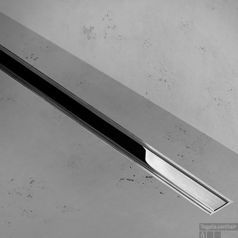 Bestseller Easy Drain Xs Taf Douchegoot 140 Cm. Met Rooster Z1 Waterslot 50mm. Rvs Geborsteld