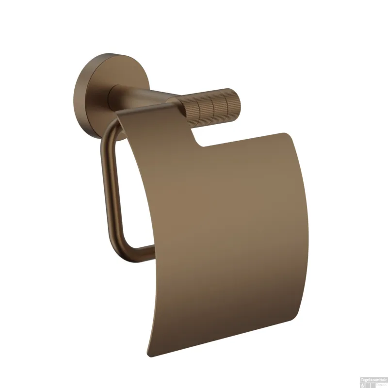 Op = Op Toiletrolhouder BWS Sensa Met Klep Geborsteld Brons PVD
