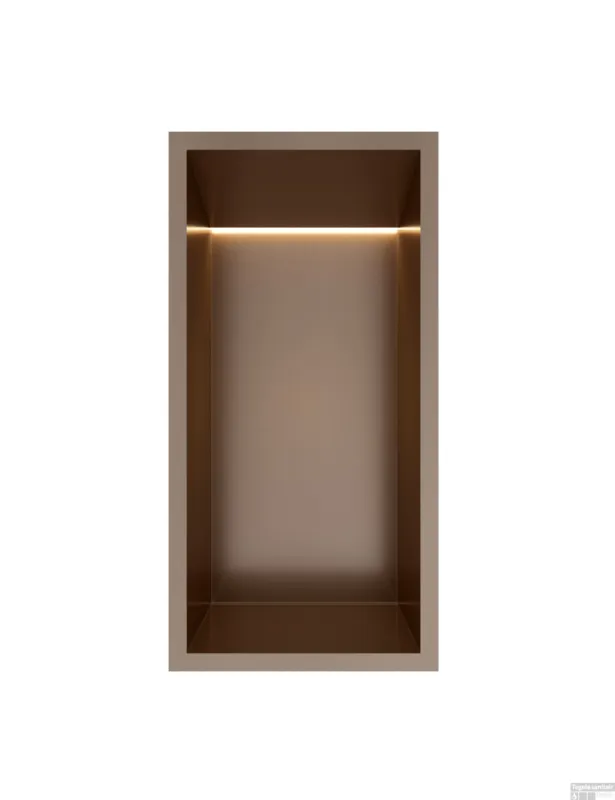 Hotbath &MORE Inbouwnis 30x15x10cm met LED IP44 Tuscan Bronze Must-Have