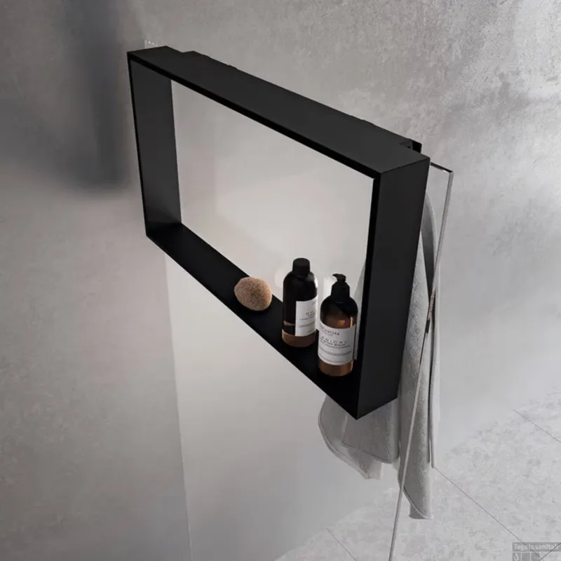 Planchet Novellini Kuadra voor Douchewand 40x60x12 cm Mat Zwart Alleen Vandaag