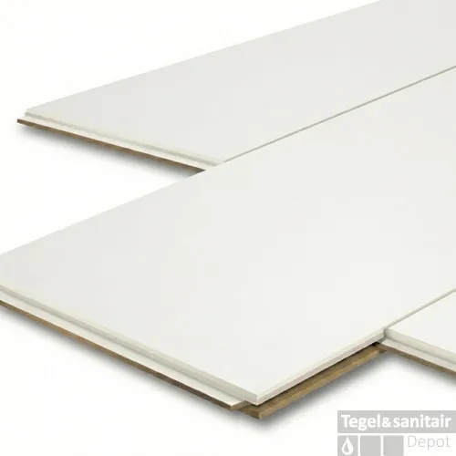 Plafondpanelen MDF Sanimex 260x38.5x1.2cm Mat Wit (Doosinhoud 2.08 m2) Laatste Versie