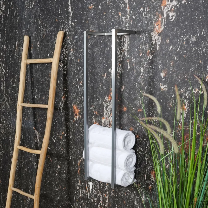 BWS Handdoekenrek Industrieel 95x25x20cm Chroom Speciale Aanbieding