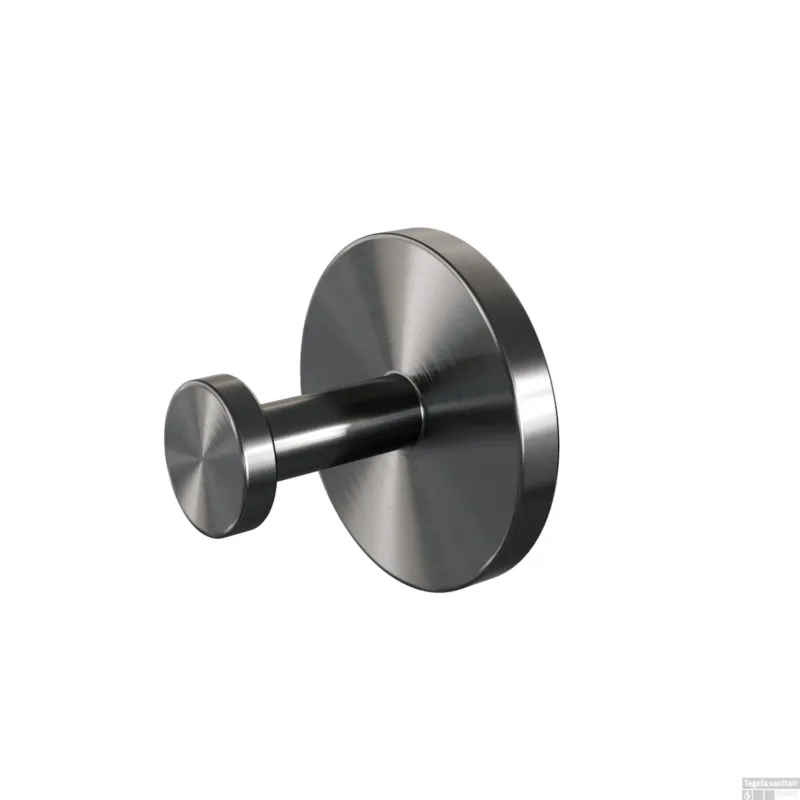 Handdoekhaak Brauer Gunmetal Wandmontage met PVD coating Geborsteld Gunmetal Op = Op