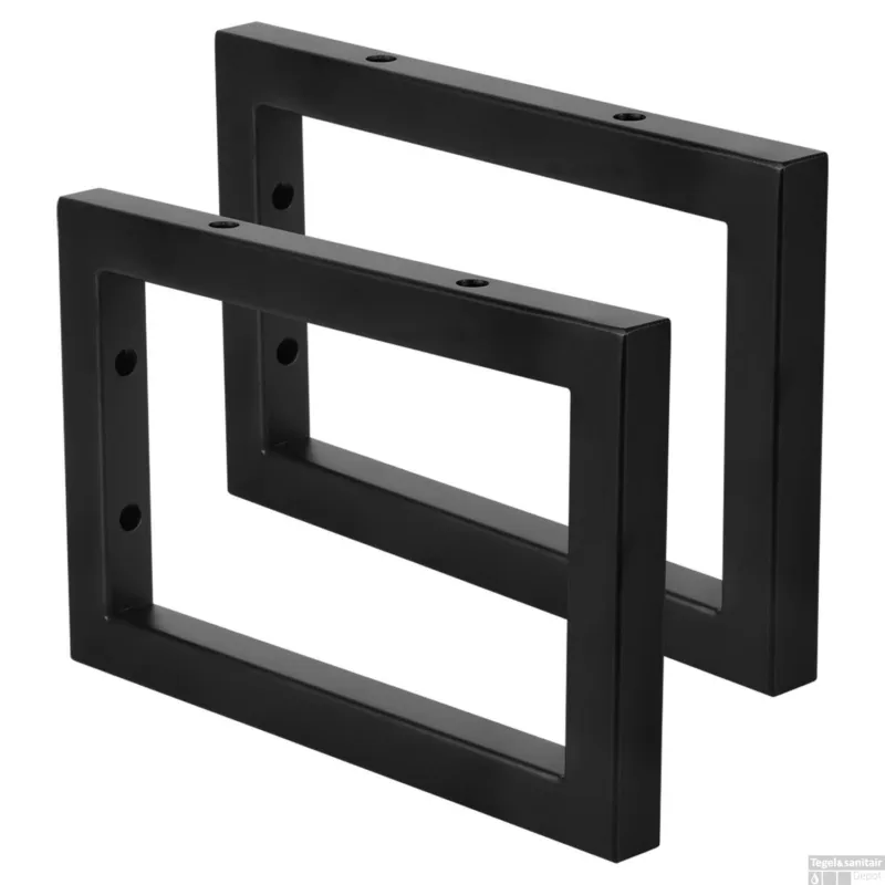 Goedkoop Ophangbeugel Differnz 2x23x15 cm Zwart (per 2 stuks)