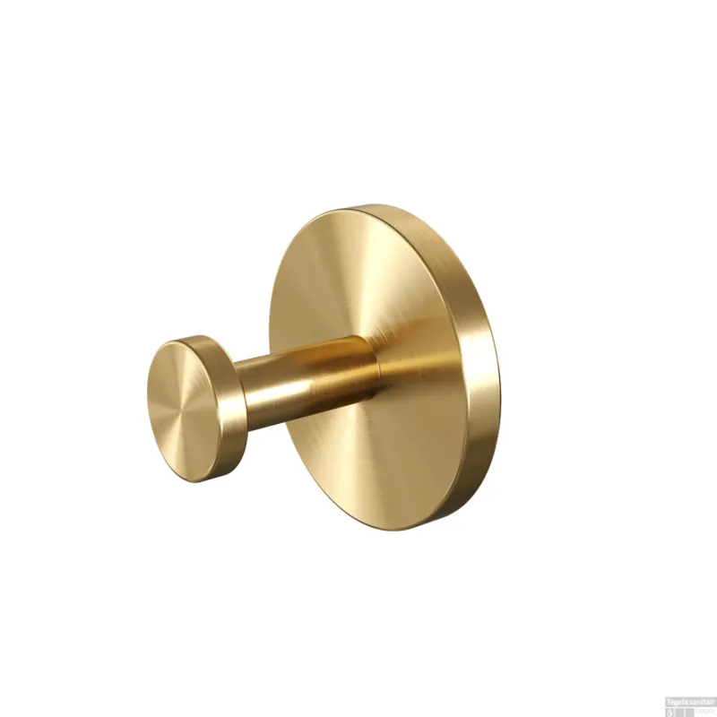 Handdoekhaak Brauer Gold Wandmontage met PVD coating Geborsteld Goud Express Levering