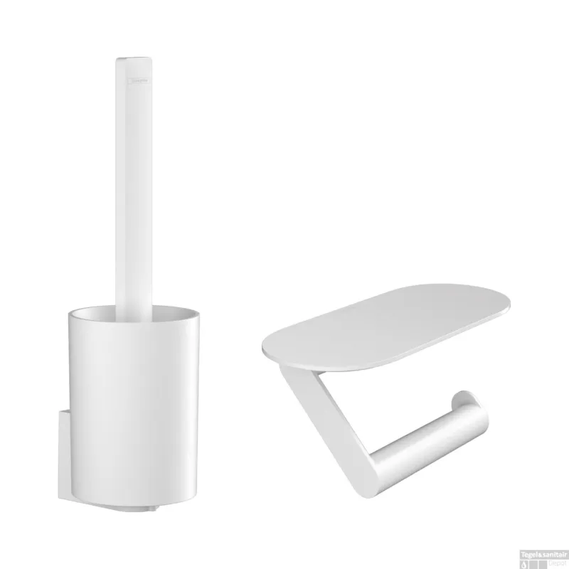 Bundelset Toilet HansGrohe WallStoris Mat Wit Beperkte Voorraad