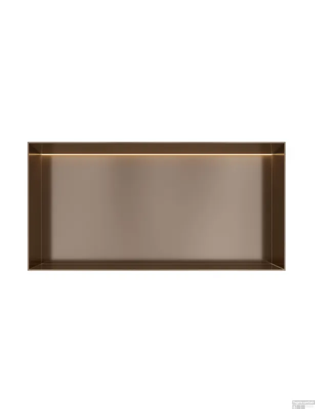 Hotbath &MORE Inbouwnis 30x60x10cm frameless + LED Tuscan Bronze Exclusieve Aanbieding